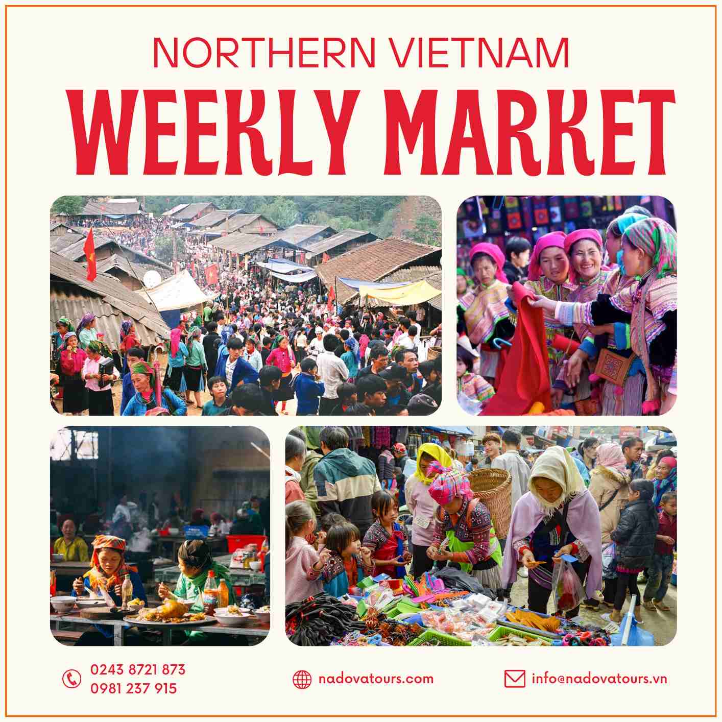 Explore the Northern weekly market in Vietnam